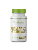 Vitamina D3 + Vitamina K2 (MK-7) 30 Cápsulas