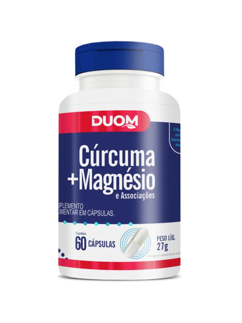 Cúrcuma + Magnesio e Associações C/60 Cápsulas - Duom