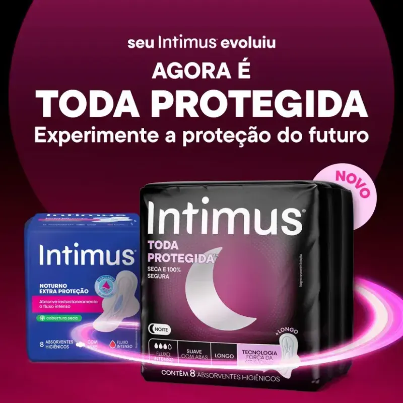 Absorvente Noturno Suave com Abas 16 Unidades Intimus