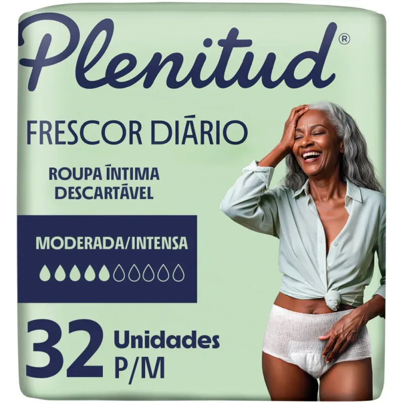 Plenitud Frescor Diário Roupa Íntima 2x Mais Fresca P/M 32 Unidades