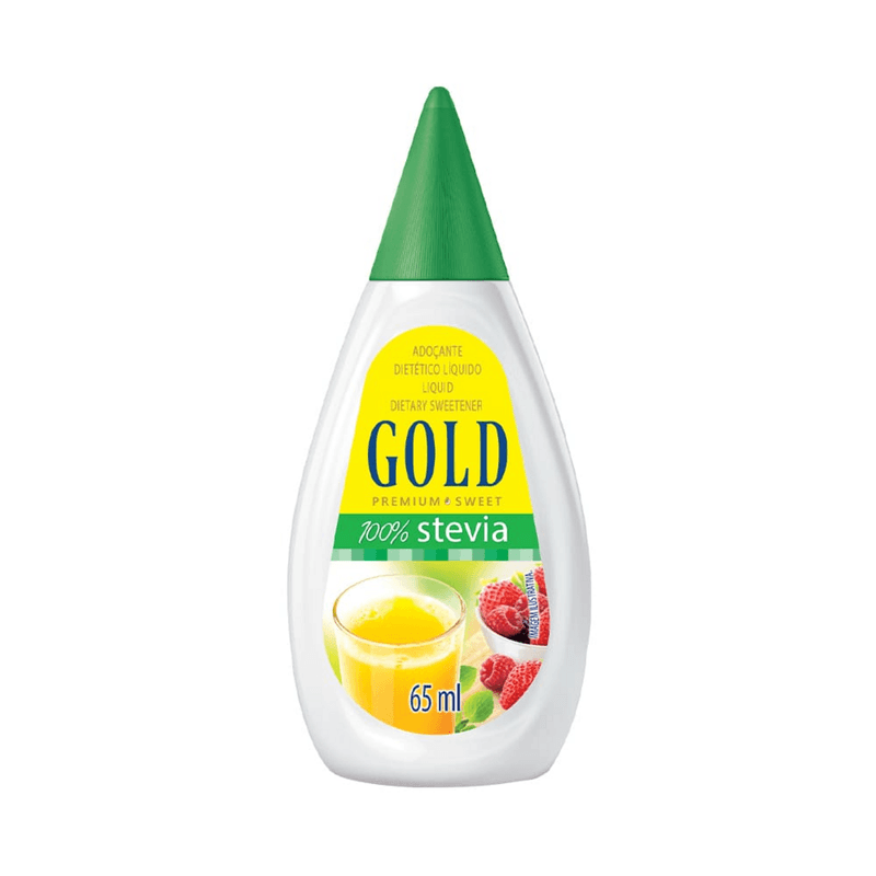 Adoçante Líquido 100% Stevia 65ml Gold