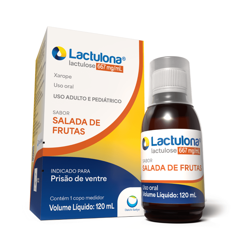 Lactulona 667mg/ml Xarope Sabor Salada Frutas 120ml