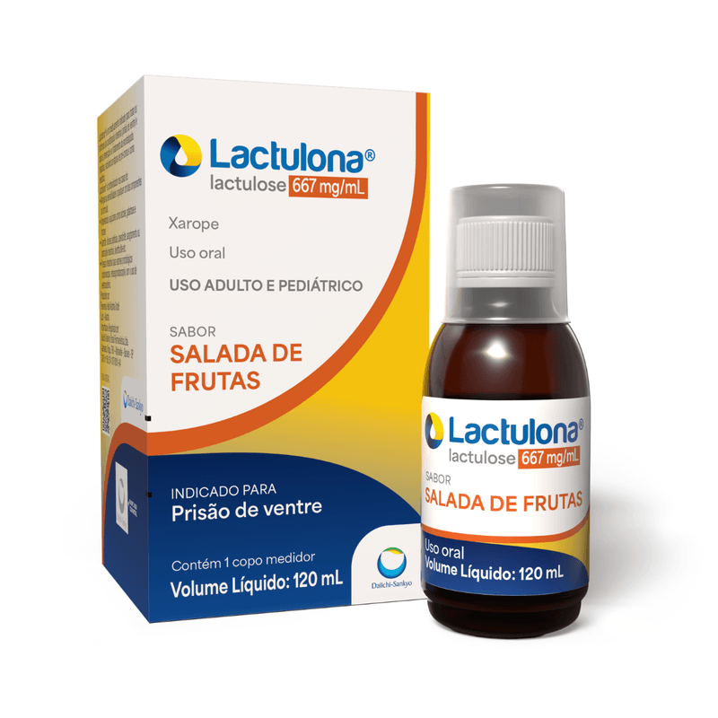 Lactulona 667mg/ml Xarope Sabor Salada Frutas 120ml