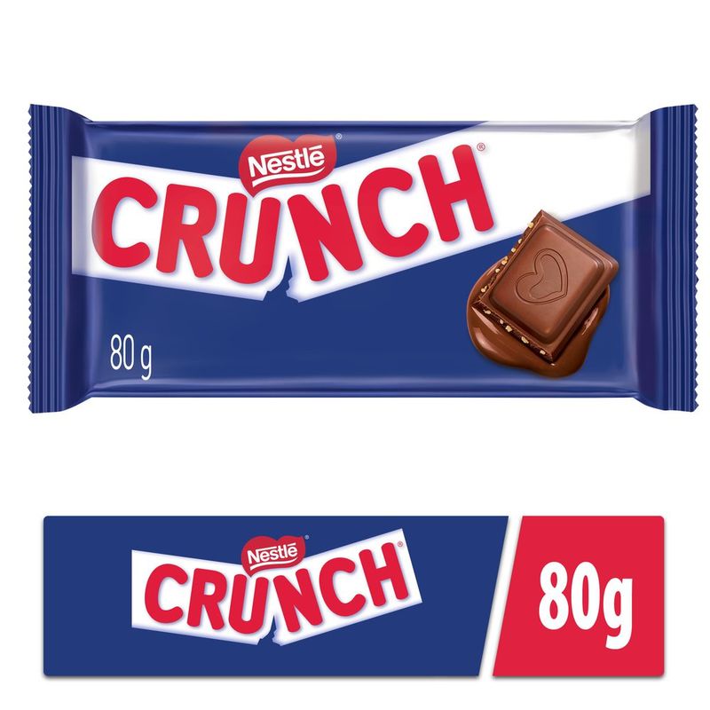 Chocolate ao Leite Crunch com Flocos de Arroz 80g Nestlé 1