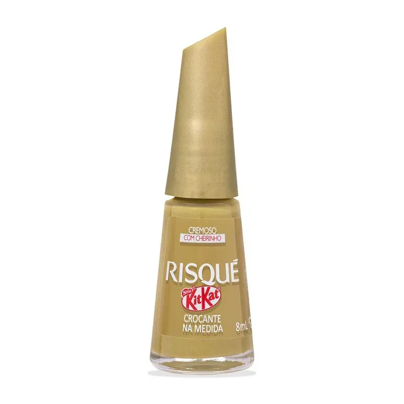 Esmalte Risqué Cremoso Croc na Medida Hipoalergênico 8ml Kitkat