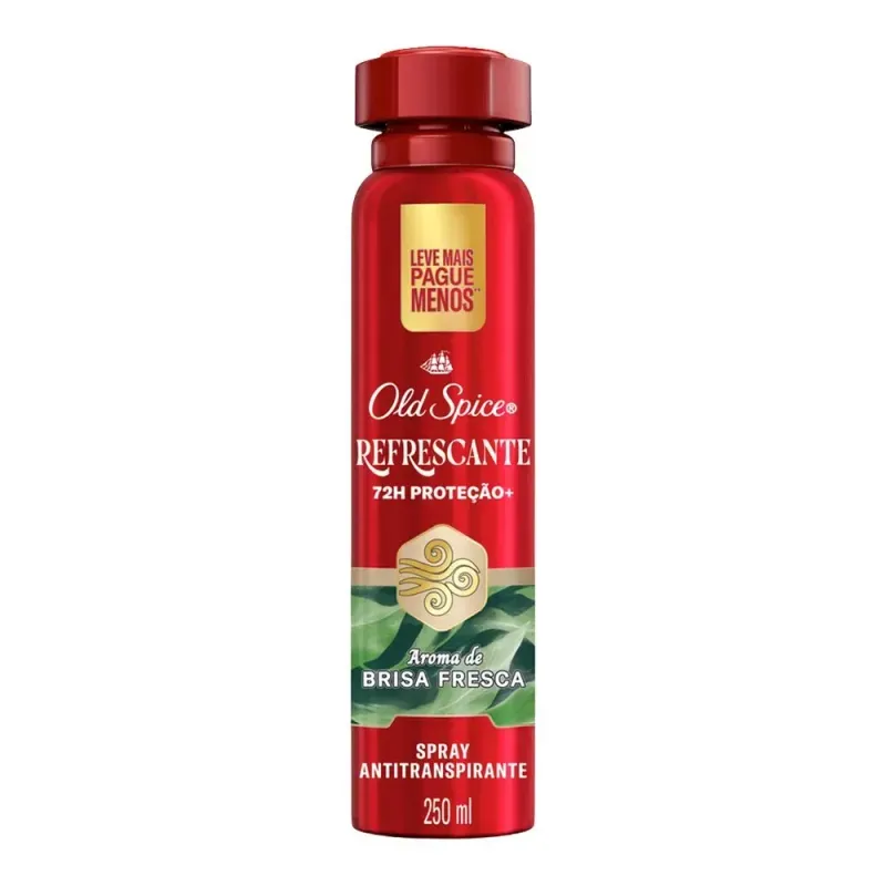Antitranspirante Aerossol Brisa Fresca Old Spice Refrescante 200ml Spray