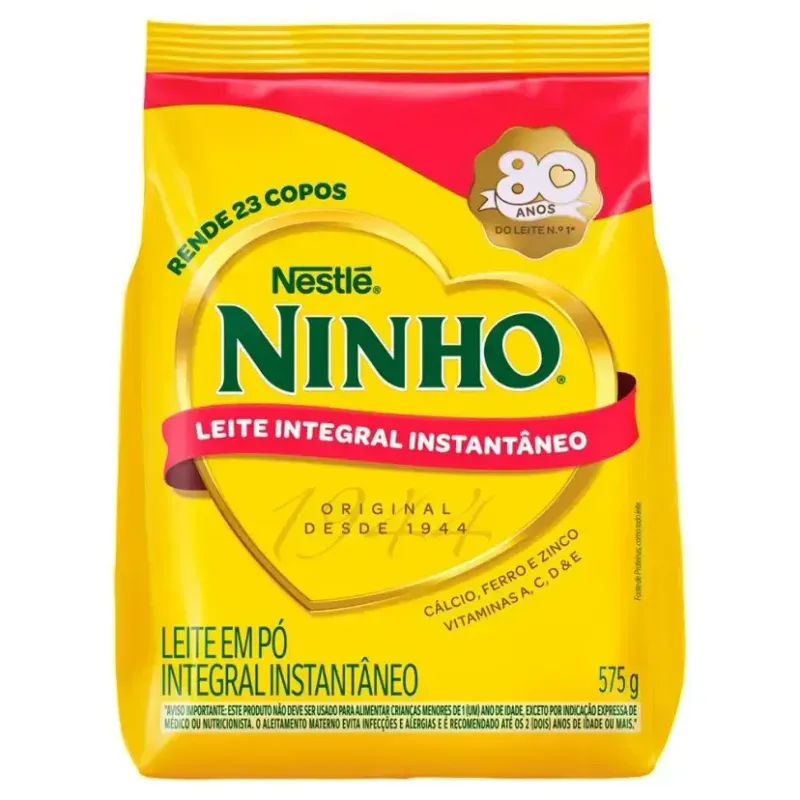 Leite em Pó Ninho Integral Instantâneo Pouch 575g Nestlé