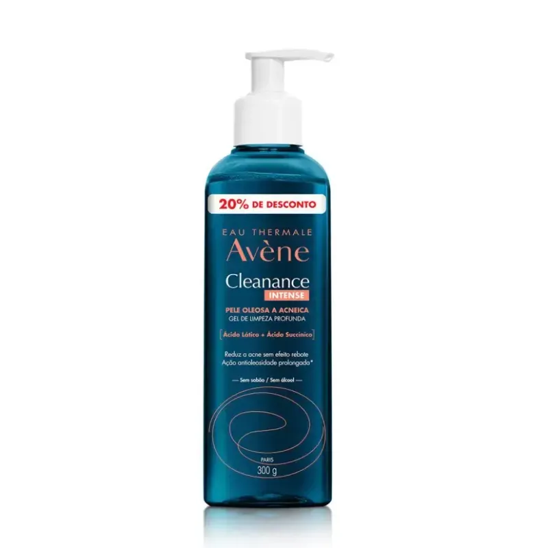 Gel de Limpeza Facial Avène Cleanance Intense Pele Oleosa e Acneica 300g