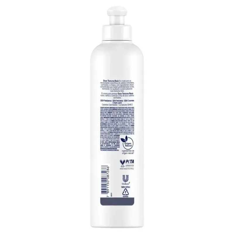 Creme para Pentear Dove Texturas Reais Cacheados Babosa 355ml