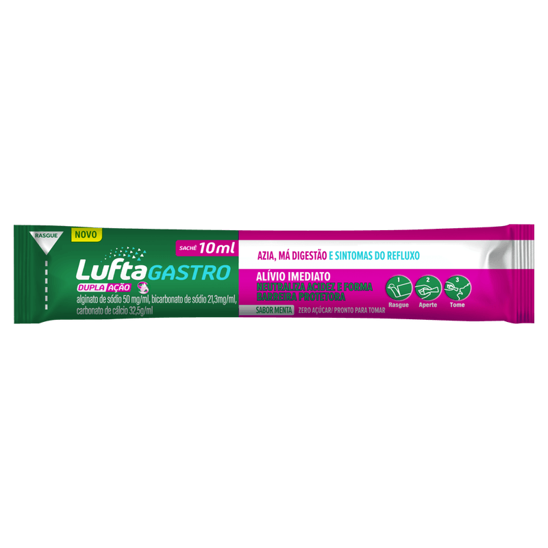 Luftagastro Dupla Ação 50mg/ml 24 Sachês 10ml  1