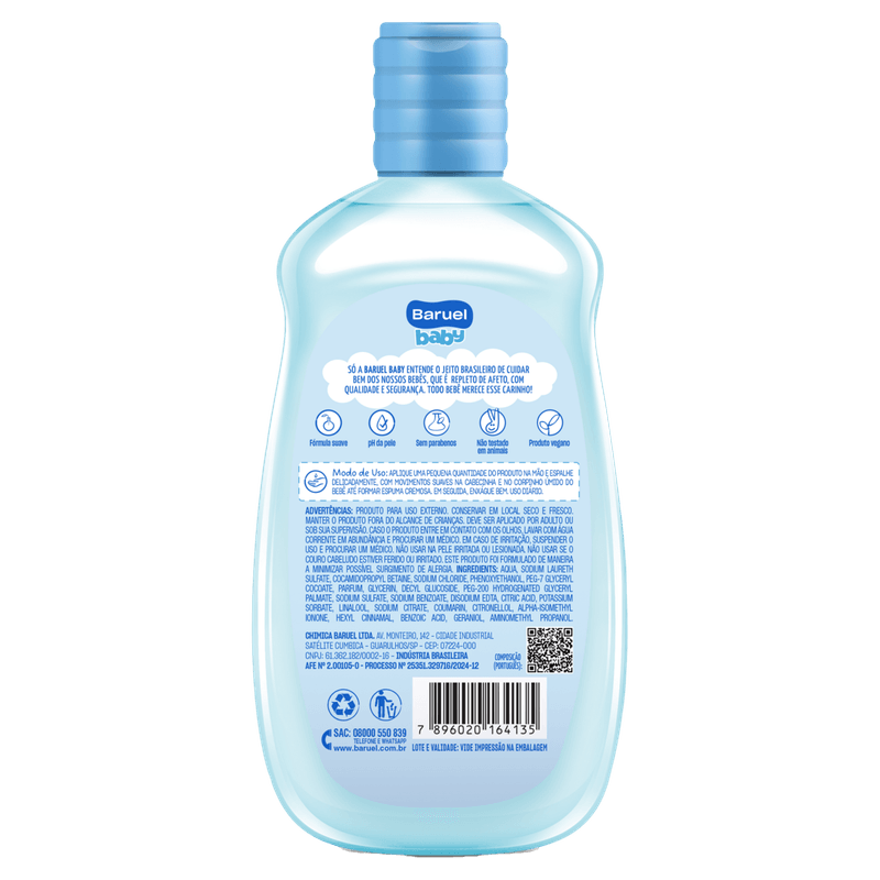 Sabonete Líquido Pele Delicada da Cabeça aos Pés Baruel Baby - 210ml