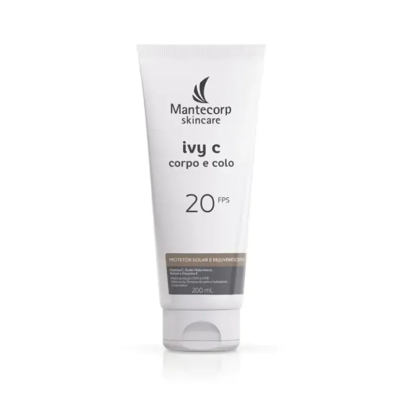 Sérum Rejuvenescedor Corporal Ivy C FPS 20 200 ml Mantecorp