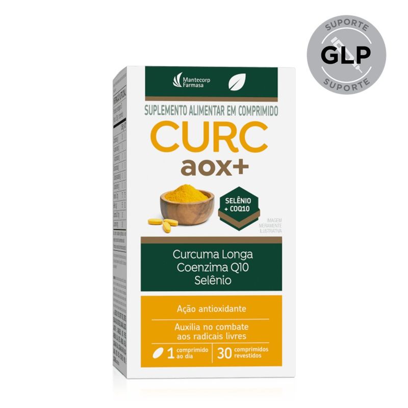 Suplemento Alimentar Curc AOX+ Zero Açúcar Hypera - 30 Comprimidos