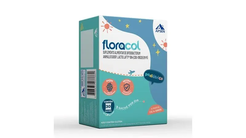 Probiótico Floracol Pediatric 30 Sachês de 1,8g Cada