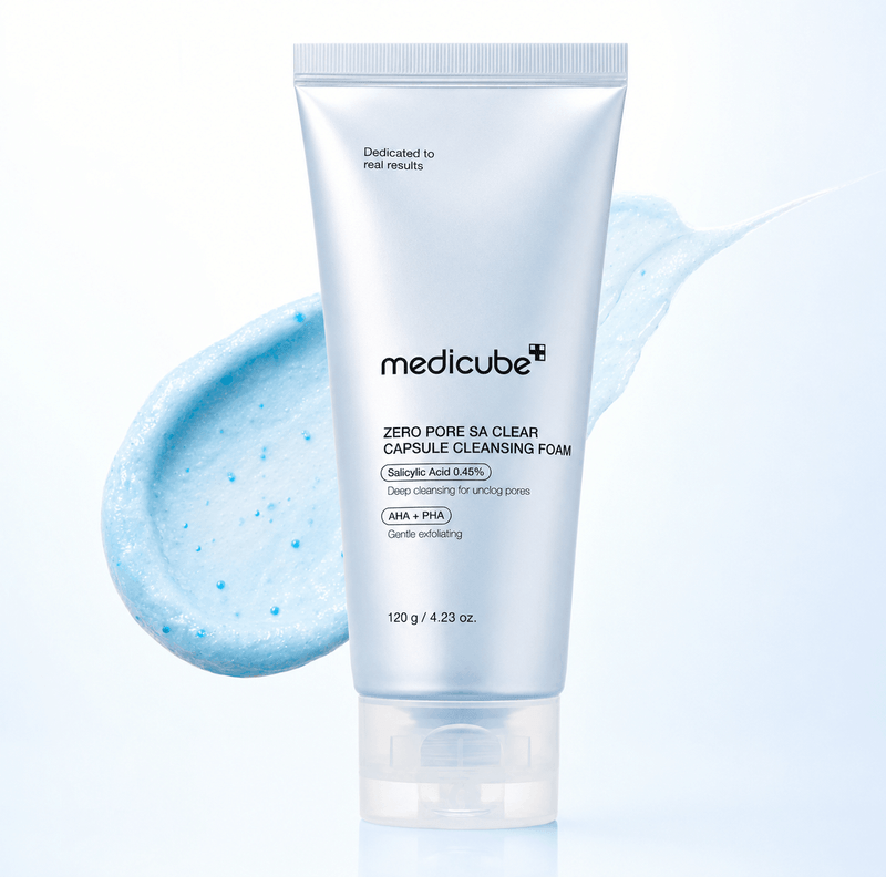 Medicube Zero Pore SA Clear Capsule - Espuma de Limpeza Facial 120g