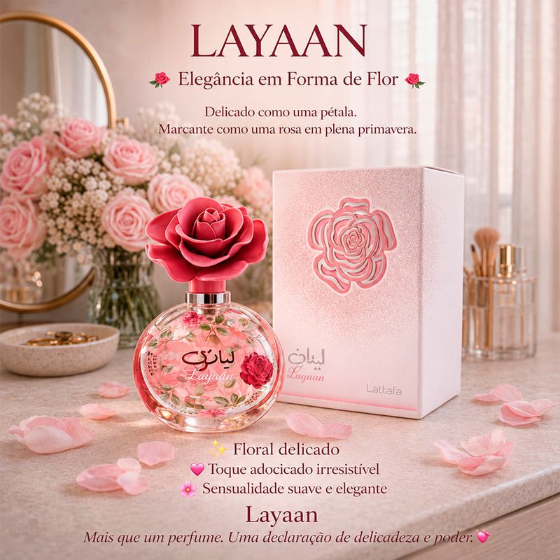 Lattafa Layaan Eau de Parfum - Perfume Feminino 75ml