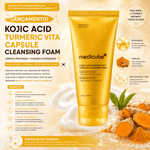 Medicube Kojic Acid Turmeric Vita Capsule - Espuma de Limpeza Facial 120g