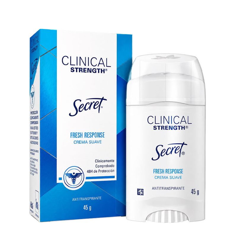Secret Clinical Strength Fresh Response - Desodorante em Creme 45g