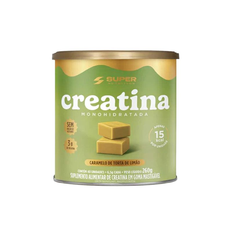 Caramelo de Creatina Torta de Limão Super Nutrition 260G