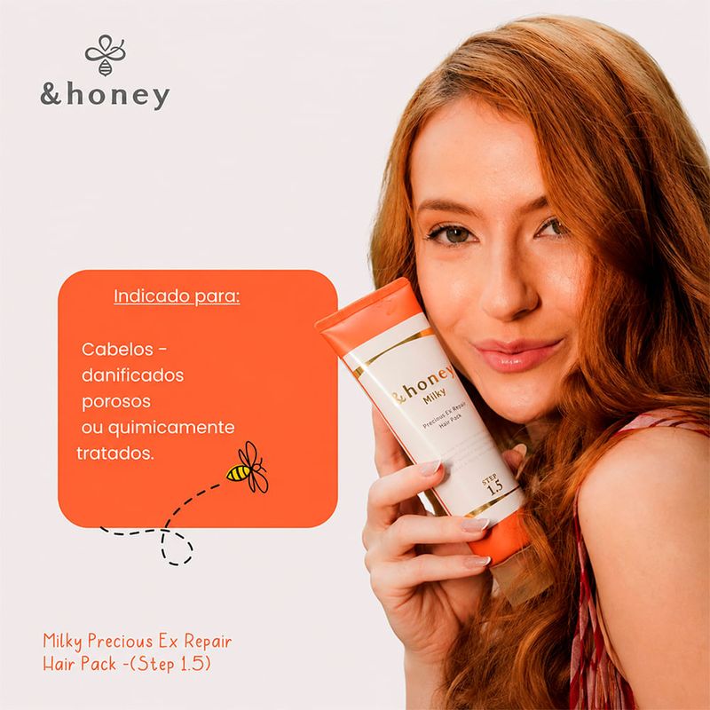 Ehoney Milky Precious Ex Repair Hair Pack - Máscara de Tratamento 130g