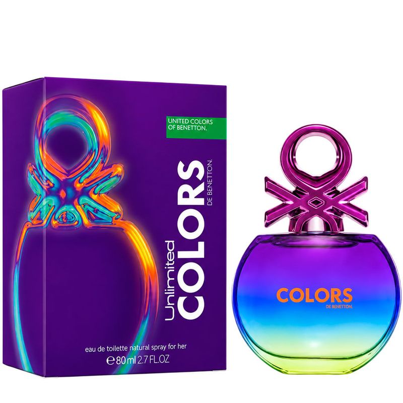 Benetton Unlimited Colors Eau de Toilette - Perfume Feminino 80ml