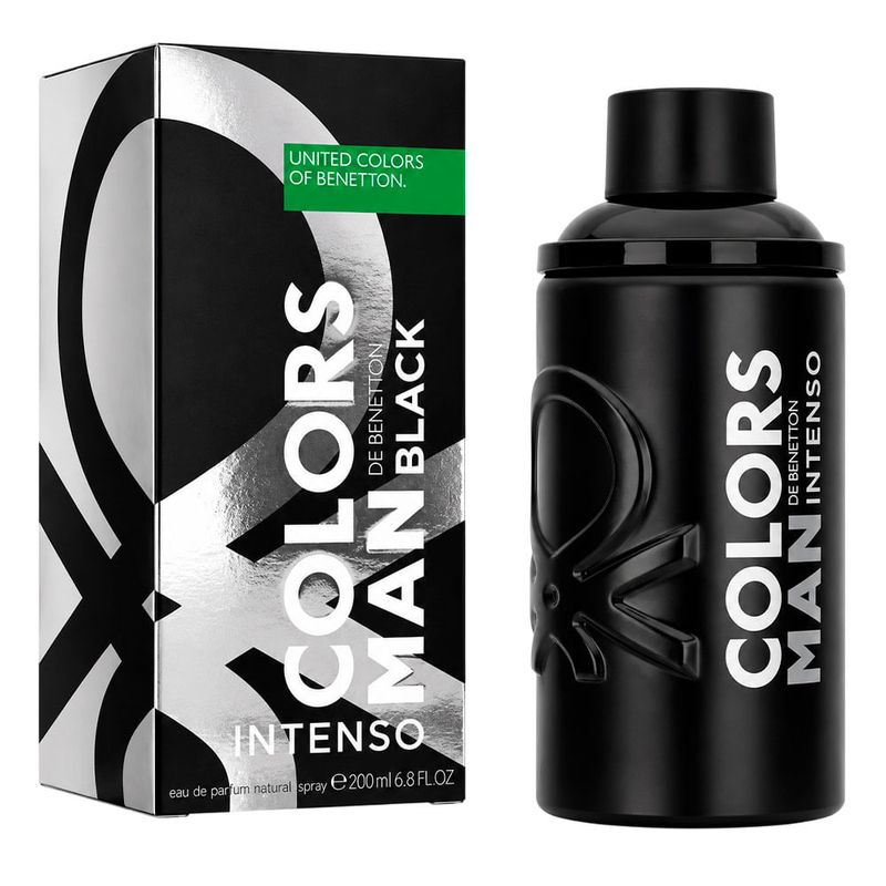 Benetton Colors Man Black Intenso Eau de Parfum - Perfume Masculino 200ml