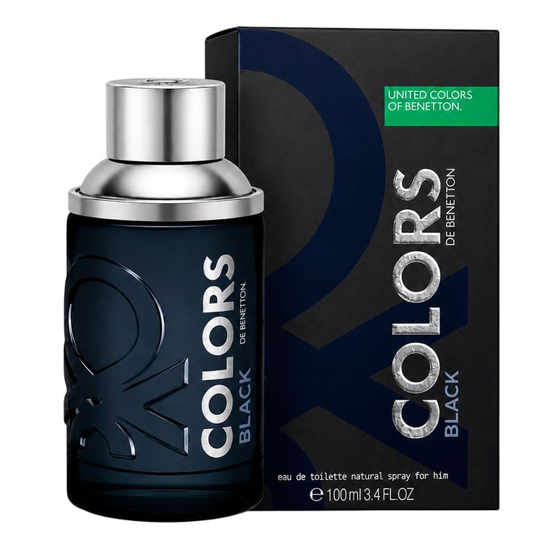 Benetton Colors Black Eau de Toilette - Perfume Masculino 100ml