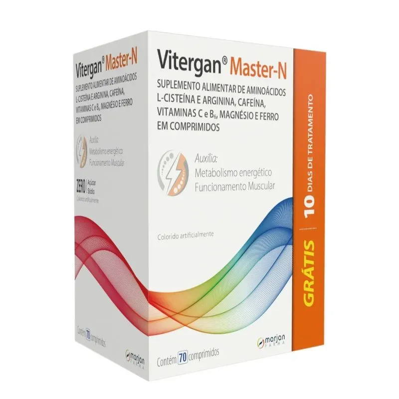Suplemento Alimentar Vitergan Master-N - 70 Comprimidos
