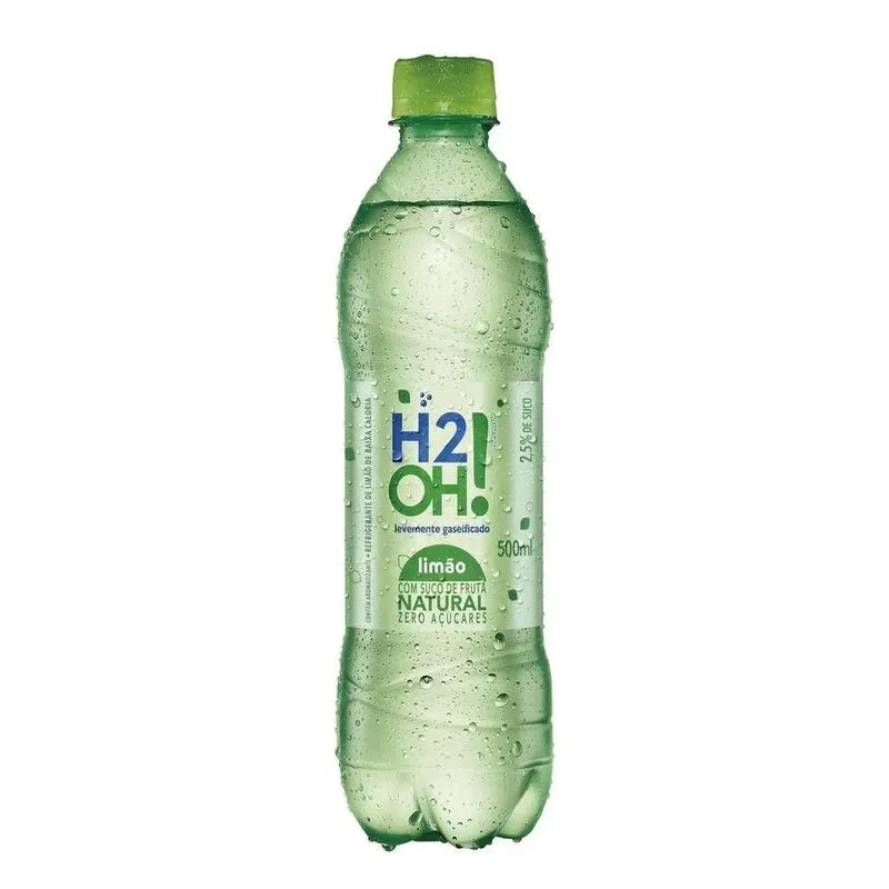 H2O Refrigerante Limão Zero Açúcar com Gás - 500ml