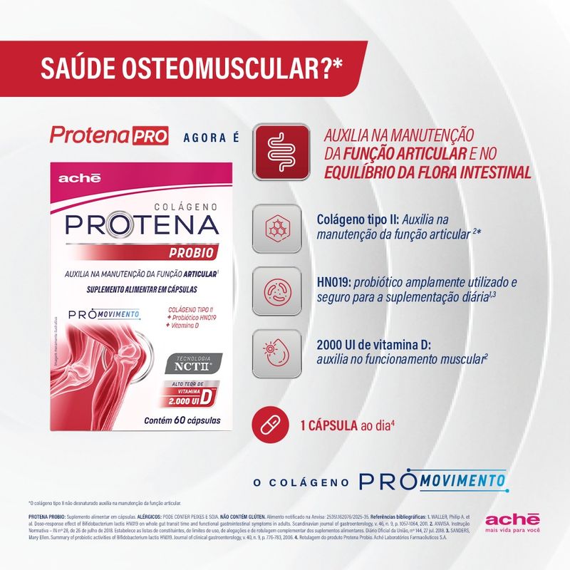 Suplemento Alimentar Ache Protena Pro 60 cápsulas - Ache