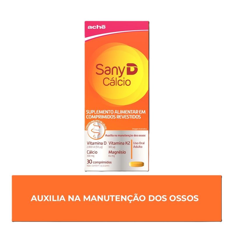 Suplemento Vitamina D3 Sany D 2000UI Comprimido 30 Unidades