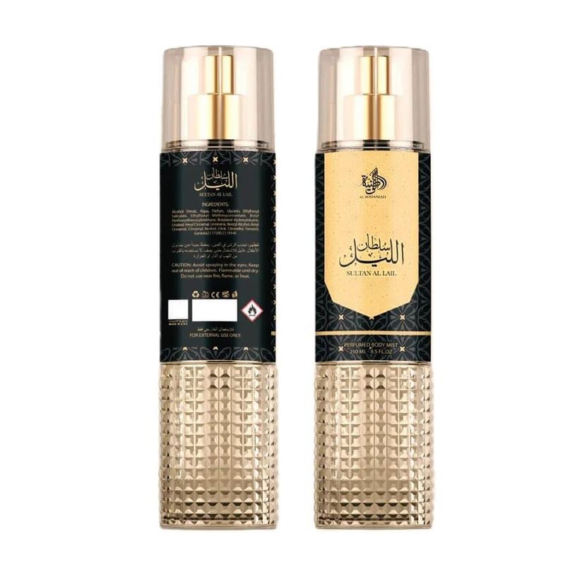 Body Mist Sultan Al Lail Masculino Al Wataniah 250ml