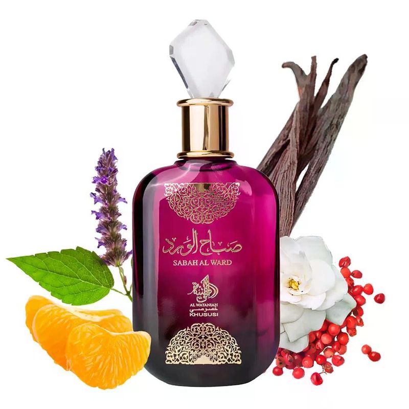 Perfume Sabah Al Ward Eau De Parfum Feminino Al Wataniah 100ml