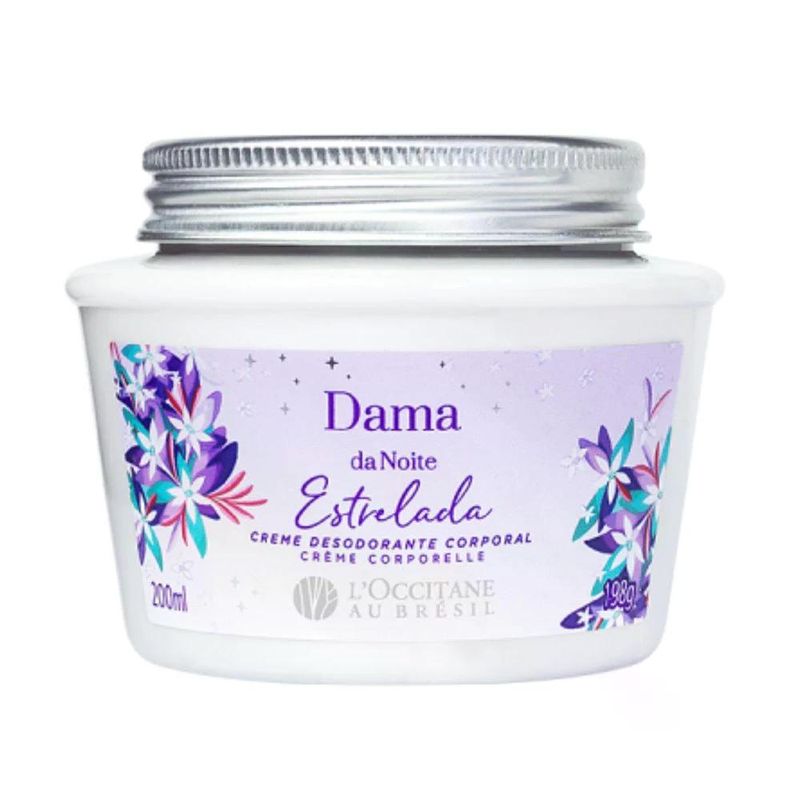Creme Desodorante Corporal Dama da Noite Estrelada L'Occitane Au Brésil 200ml