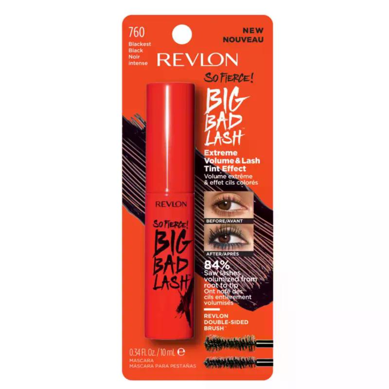 Máscara De Cilios Big Bad Lash Blackest Black 760 Revlon 10ml