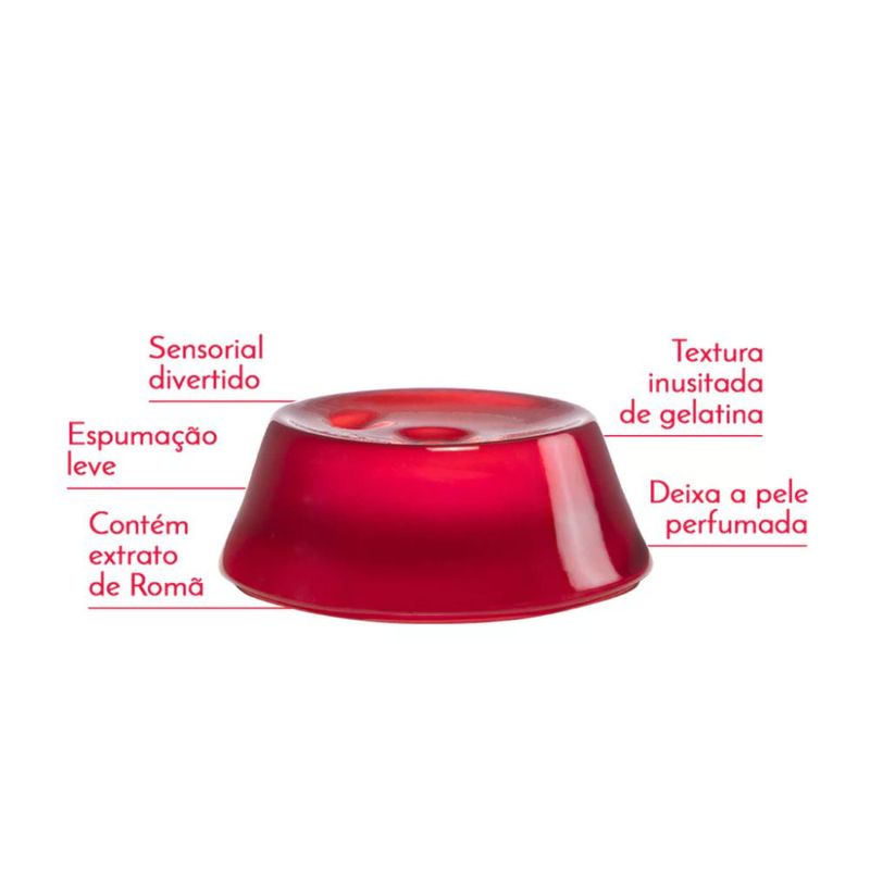 Gelatina de Banho Sabonete Corporal Romã L'Occitane Au Brésil 55g