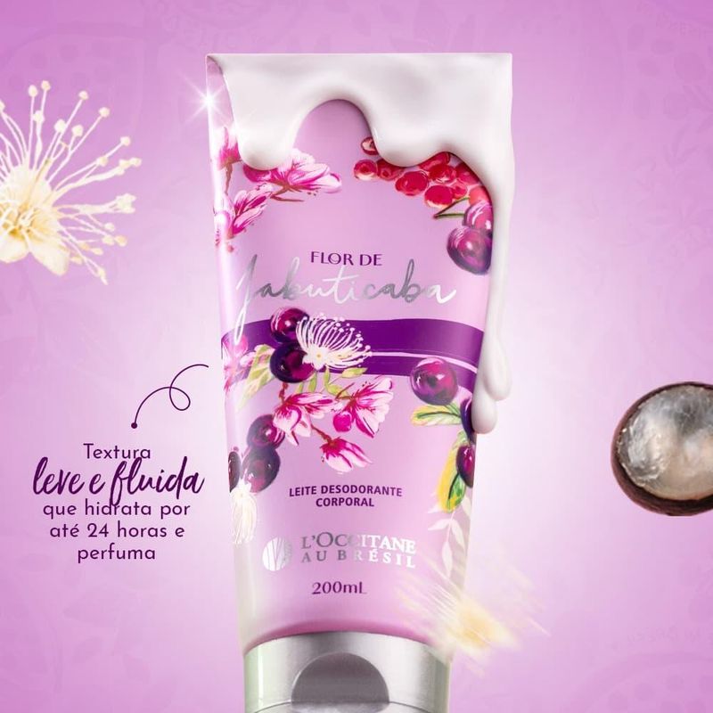 Leite Desodorante Corporal Flor de Jabuticaba L'Occitane Au Brésil 200mL