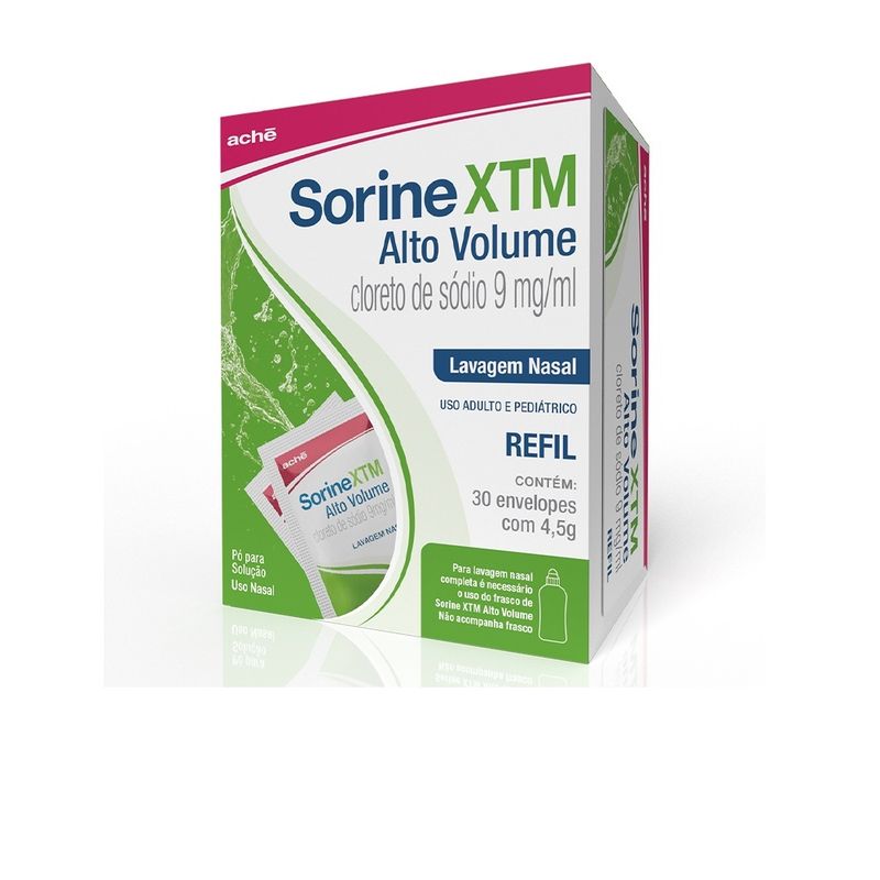 Sorine XTM Alto Volume 9mg/ml Refil Achê 30 Envelopes - 4,5g