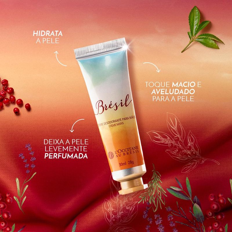 Creme Desodorante de Mãos Brésil L'Occitane Au Brésil 30ml