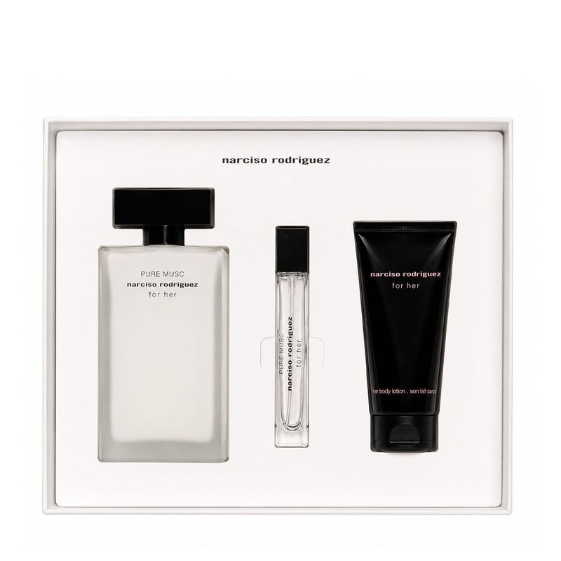 Narciso Rodriguez For Her Pure Musc Eau de Parfum EDP - Kit Feminino 100ml + 50ml + 10ml