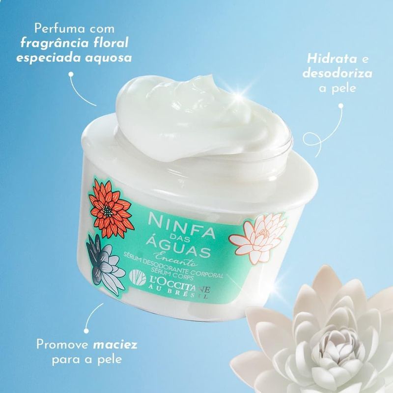 Sérum Desodorante Corporal Ninfa das Águas Encanto L'Occitane Au Brésil 200ml