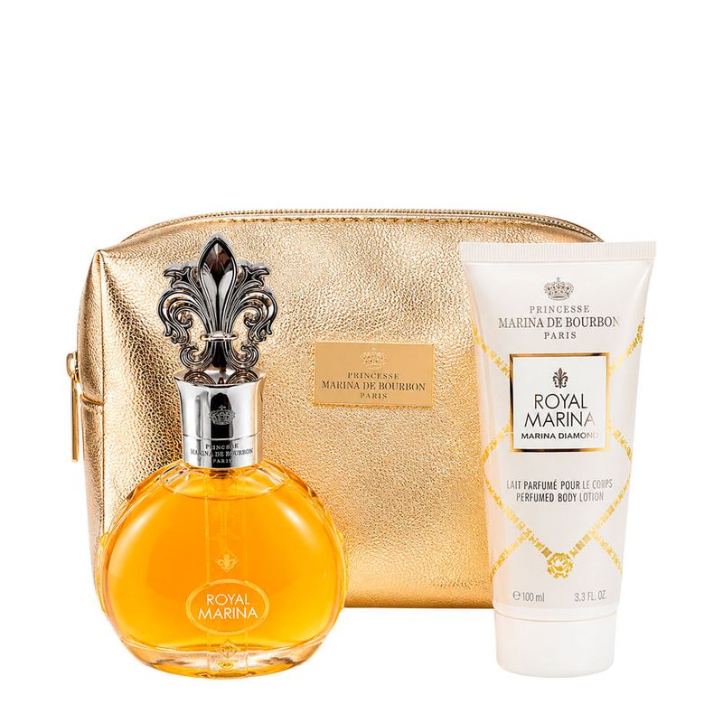 Kit Marina de Bourbon Royal Marina Diamon Edp 100ml + Bl 100ml + Ncsr