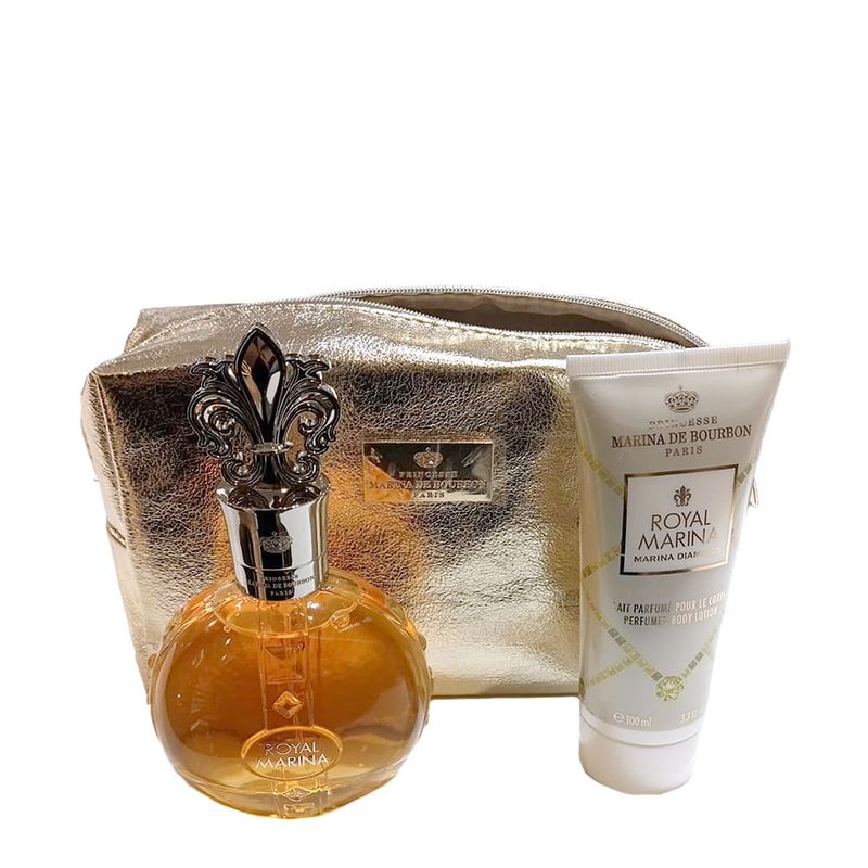 Kit Marina de Bourbon Royal Marina Diamon Edp 100ml + Bl 100ml + Ncsr