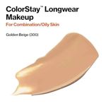 Base Líquida Colorstay 24 Horas Pele Mista à Oleosa FPS15 Golden Beige 300 Revlon 30ml