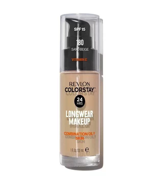 Base Líquida Colorstay 24 Horas Pele Mista à Oleosa FPS15 Sand Beige 180 Revlon 30ml