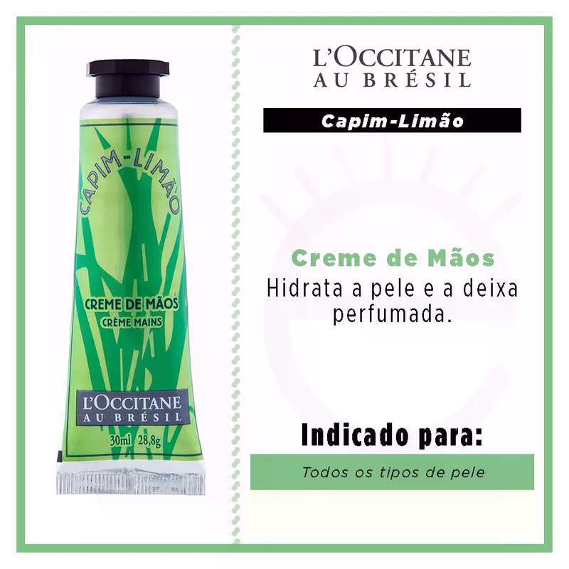 Creme Desodorante de Mãos Capim-Limão L'Occitane Au Brésil 30ml