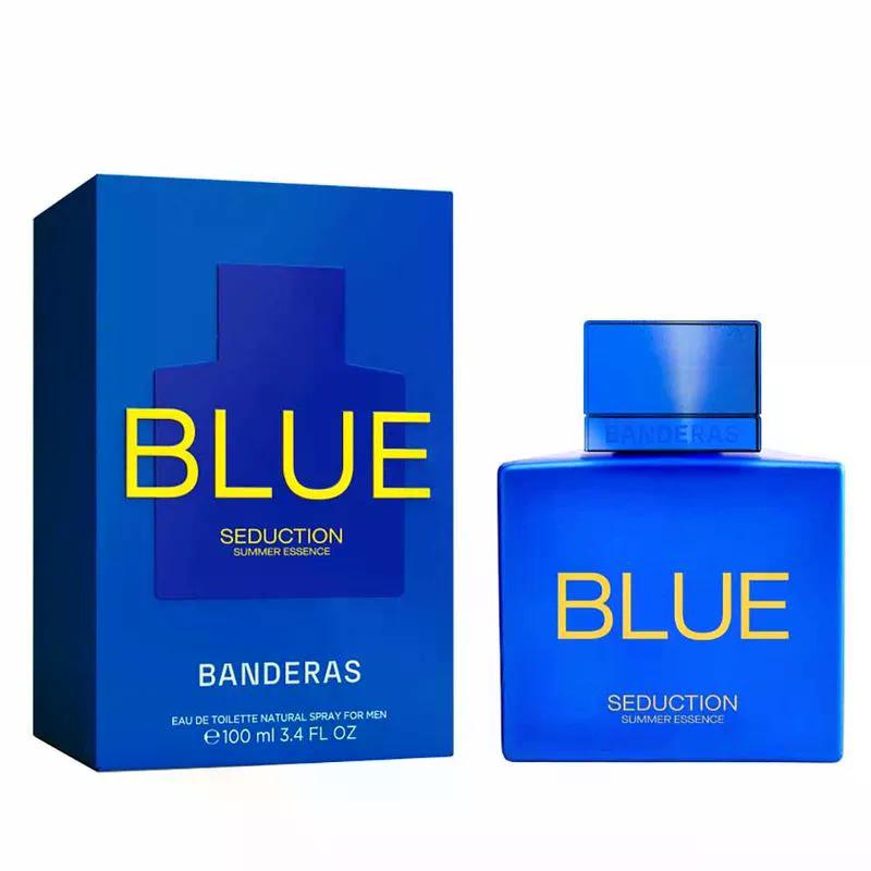 Perfume Blue Seduction Summer Essence Masculino Eau de Toilette Banderas 100ml