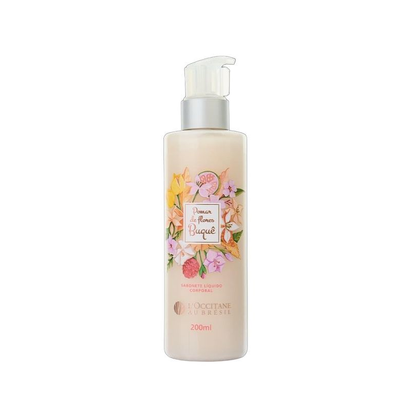 Sabonete Líquido Corporal Pomar de Flores Buquê L'Occitane Au Brésil 200ml