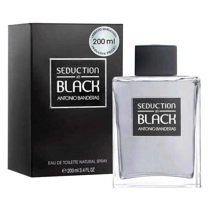 Perfume Seduction Black Eau De Toilette Masculino Banderas 200ml