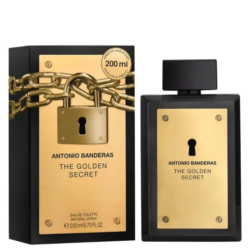 Perfume The Golden Secret Eau De Toilette Masculino Banderas 200ml